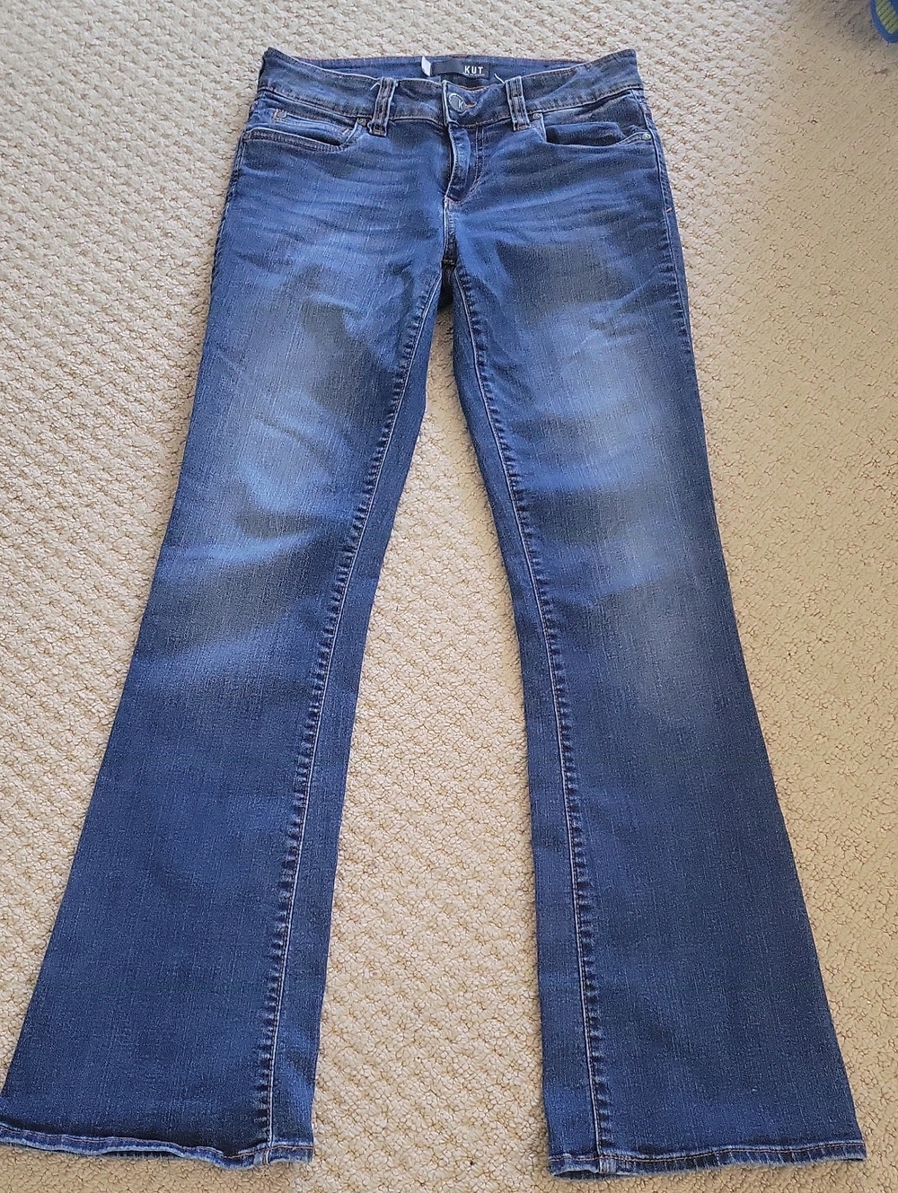 Kut from the Kloth Women's Dark Blue Flare Jeans